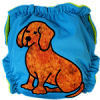  Applique Diaper - Dog