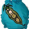 Applique Diaper - Pea Pod