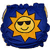 Applique Diaper - Cool Sun