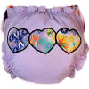 Applique Diaper - Firefly Hearts