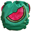  Applique Diaper - Watermelon