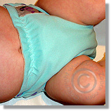 Cloth Diaper Sizing - 4 mos in Small Pocket