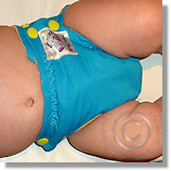 Cloth Diaper Sizing - Four Month Old in XS AIO