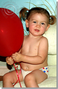 Cloth Diaper Picture - Sitting Pretty!