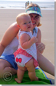 Cloth Diaper Picture - Beach Baby