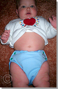 Cloth Diaper Picture - Love Those Buddah Bellies