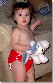 Cloth Diaper Picture - I Love my Puppy