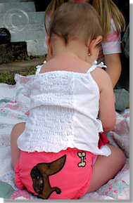 Cloth Diaper Picture - Playing Outside