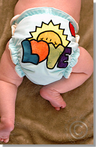 Cloth Diaper Picture - Newborn Love