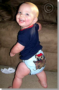 Cloth Diaper Picture - Mischief Maker?