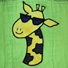 Prefold Cloth Diaper - Funky Giraffe