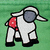 Prefold Cloth Diaper - Lamb