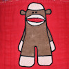 Prefold Cloth Diaper - Sock Monkey